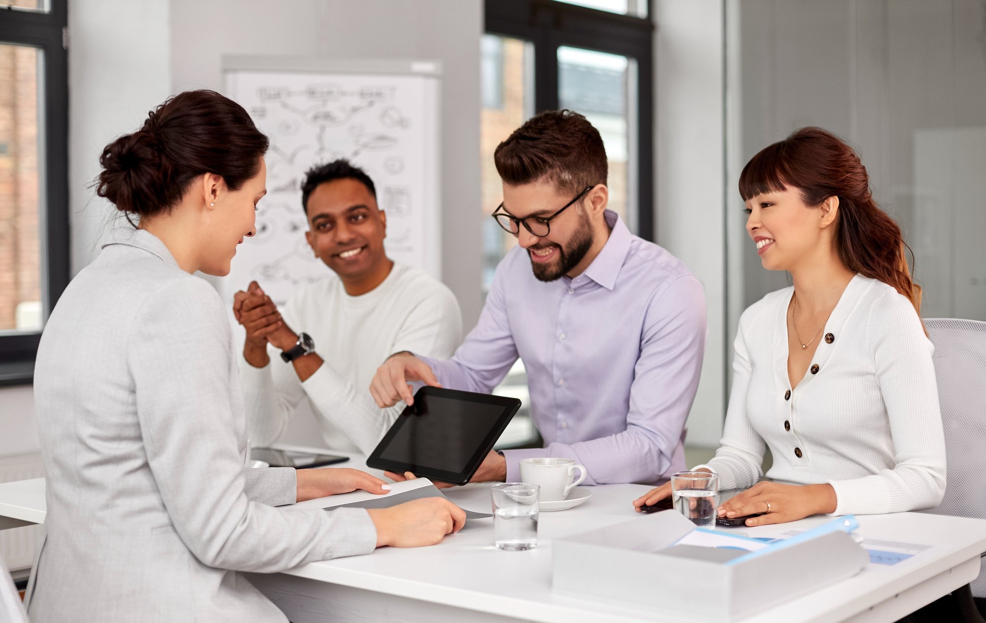 Recruitment Team and Applicant at the Office